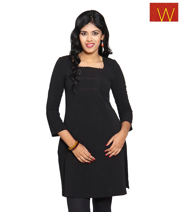 black kurti tops