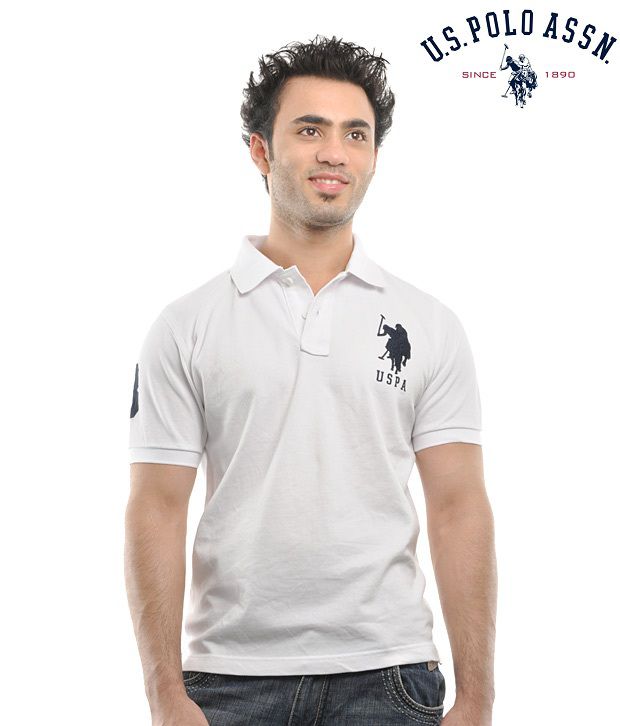 . Polo Assn. Club White T-Shirt - Usts0674 - Buy . Polo Assn. Club  White T-Shirt - Usts0674 Online at Low Price 