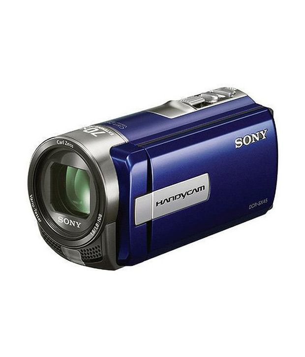 Sony DCRSX45E Handycam (Blue) Price in India Buy Sony DCRSX45E