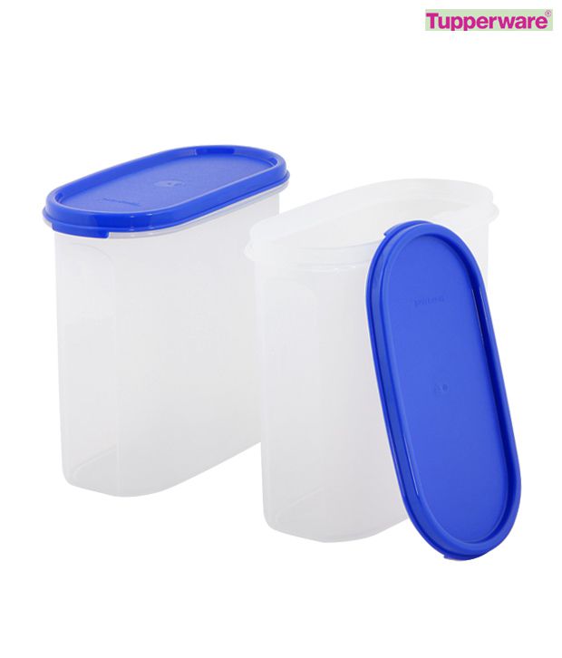 Tupperware Set of Two Oval Modular Mates-1.7 Ltrs