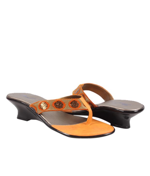 Neat Trendy Orange Wedges Price in India- Buy Neat Trendy Orange Wedges