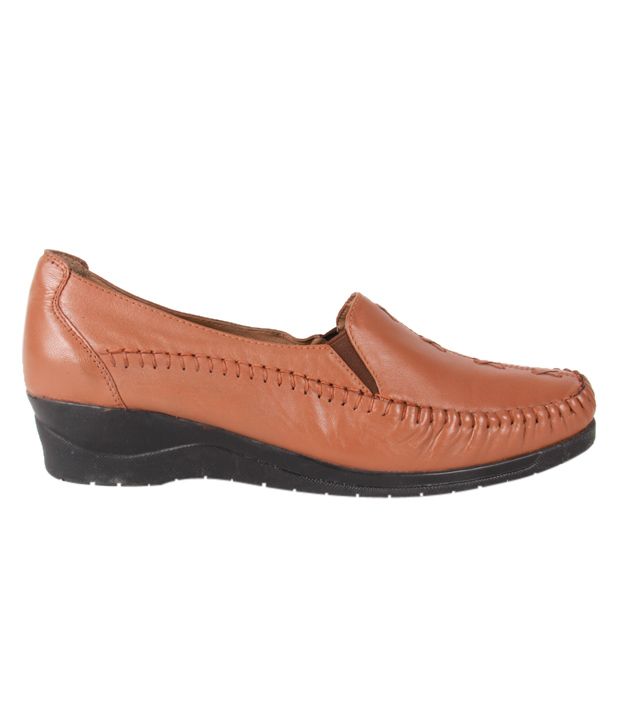 camel leather formal shoes