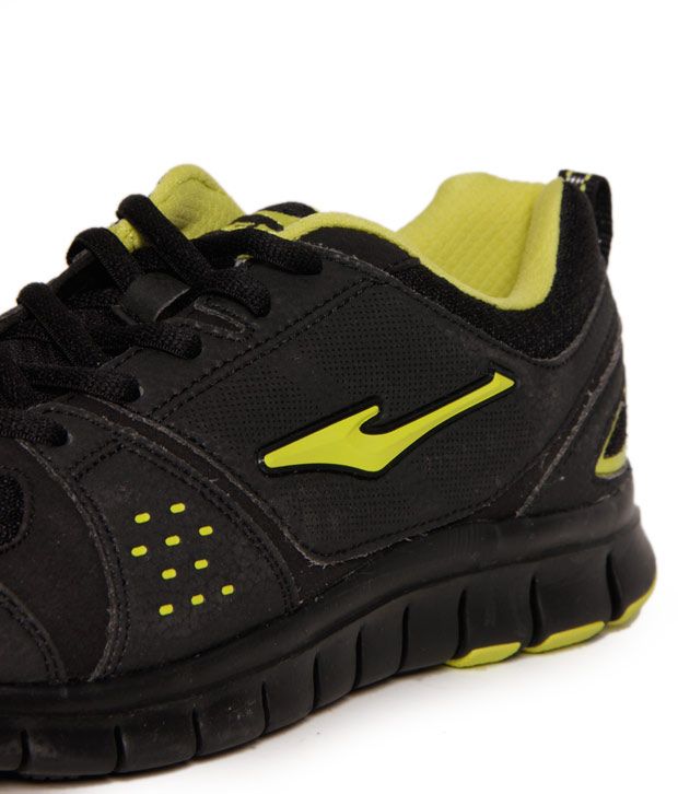 lime green track shoes