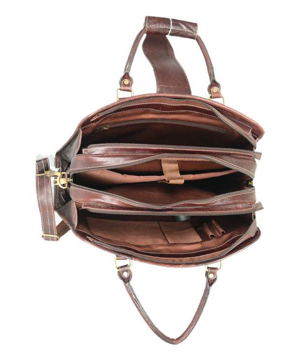 Chanter Leather Brown Laptop Bag - EA18 - Buy Chanter Leather Brown ...