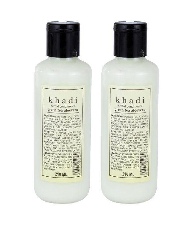     			Khadi Green Tea Aloe Vera Hair  Conditioner (Twin Pack) 210Ml