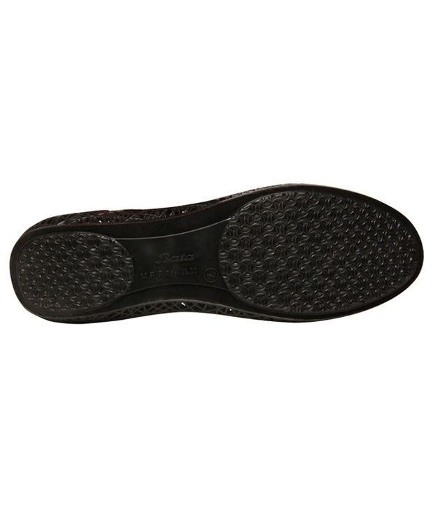 Bata Sandak Stylish Black Ballerinas Price in India- Buy Bata Sandak ...