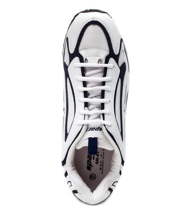 Sparx White & Cobalt Blue Running Shoes - Buy Sparx White & Cobalt Blue ...