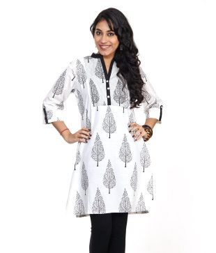 sabhyata white kurtis