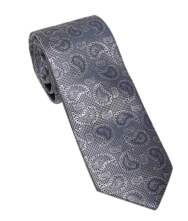 Satya Paul Smart Grey Tie & Pocket Square Gift Set: Buy Online at Low ...