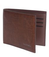 Alvaro Absolute Brown Self Design Wallet