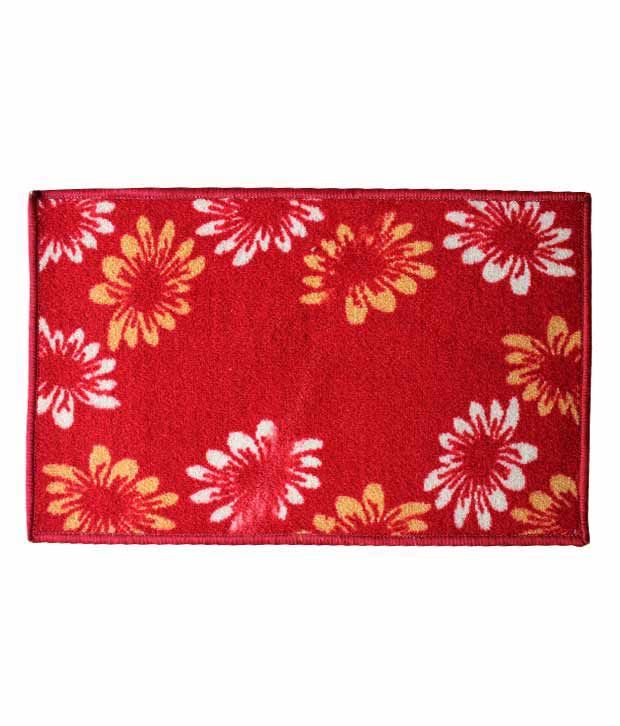 Home Candy Combo Of Printed Double Bed Sheet Set & 2 Doormats Buy