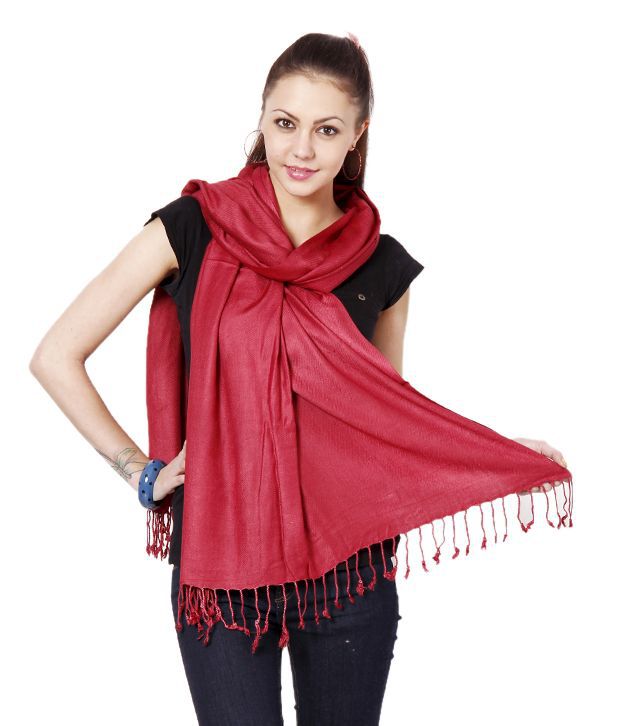 Flying Colors Maroon Shawl Price in India - Buy Flying Colors Maroon ...