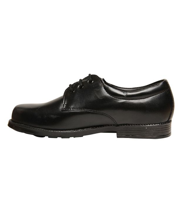Bata Black Leather School Shoes For Kids Price in India- Buy Bata Black ...