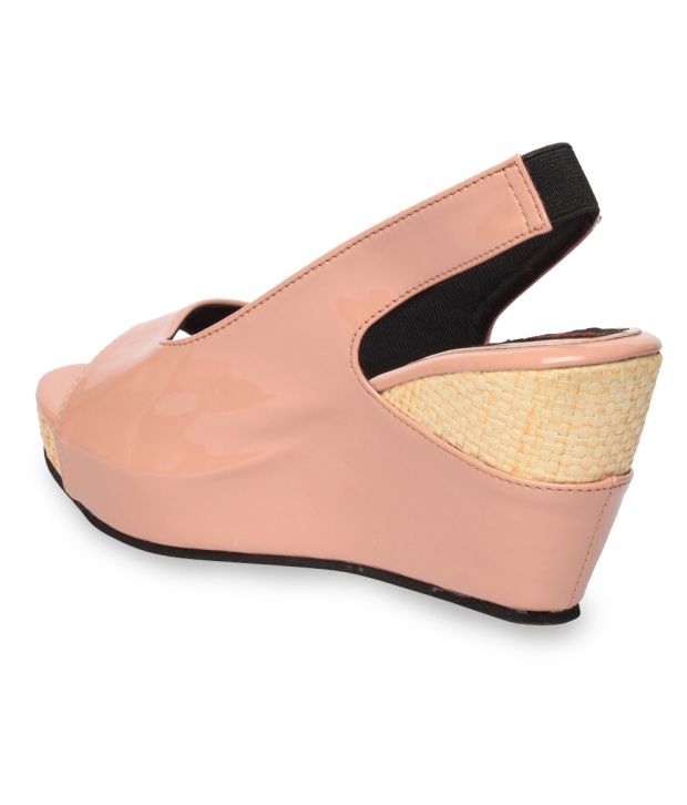 Bliss Light Pink Wedge Heel Sandals Price in India Buy Bliss Light