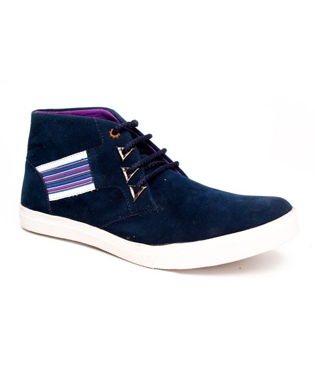 Bacca Bucci Blue Ankle Length Shoes - Buy Bacca Bucci Blue Ankle Length Shoes Online at Best 
