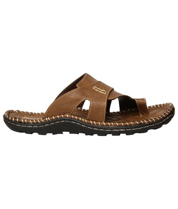 Bata Brown Leather Slippers Price in India- Buy Bata Brown Leather ...