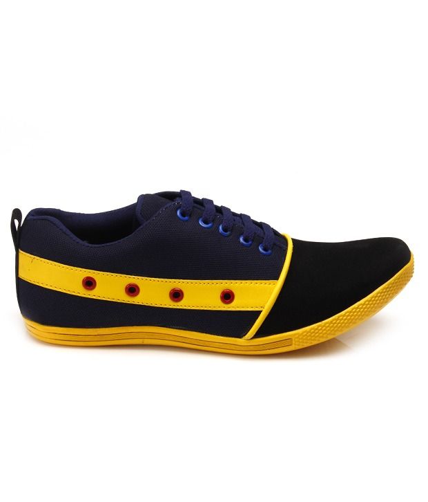 light blue and yellow shoes