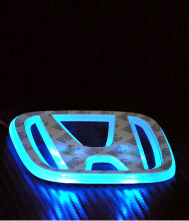 Chrome LED Decal Logo Light Badge Light Emblem Honda City, Ivtec