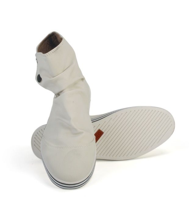 white high ankle shoes