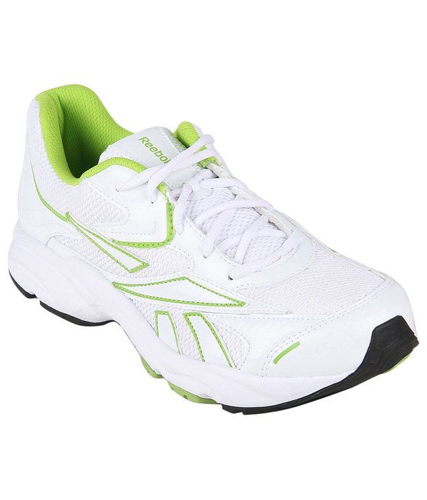 Reebok Active White & Green Sports Shoes Price in India- Buy Reebok ...