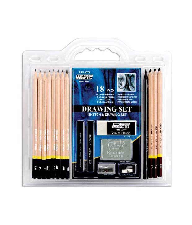 Pro Art 18-Piece Sketch/Draw Pencil Set: Buy Online at Best Price in