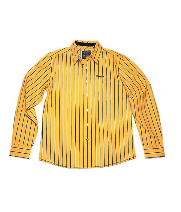 Wrangler Mustard Striped Shirt - Buy Wrangler Mustard Striped Shirt ...