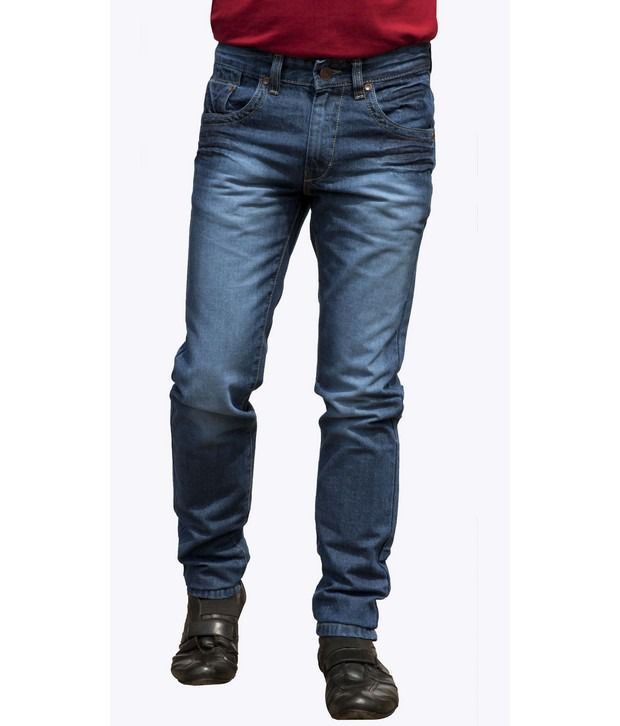 CMYK Blue Faded Jeans - Buy CMYK Blue Faded Jeans Online at Best Prices ...