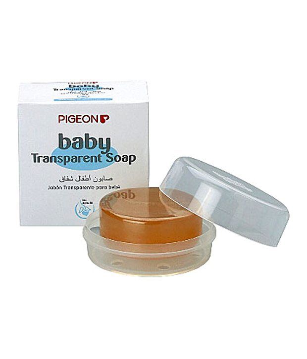 pigeon baby transparent soap