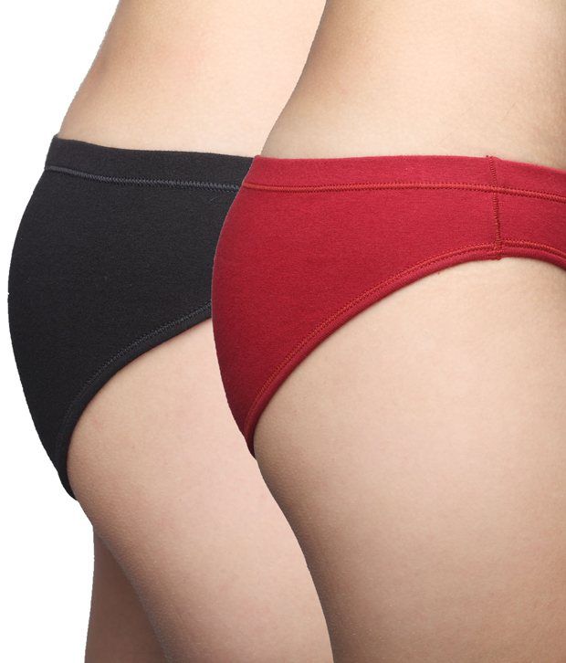 Buy Prestitia Multi Color Cotton Panties Pack Of 2 O