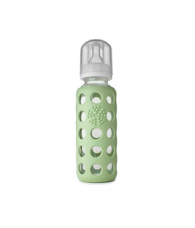 lifefactory glass baby bottle with silicone sleeve