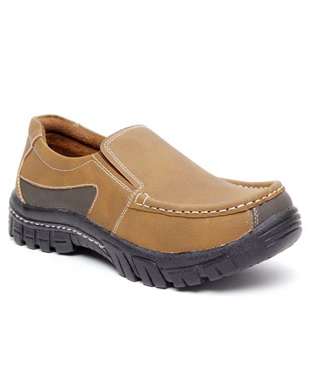 Zapatoz Tan Smart Casuals Shoes - Buy Zapatoz Tan Smart Casuals Shoes ...