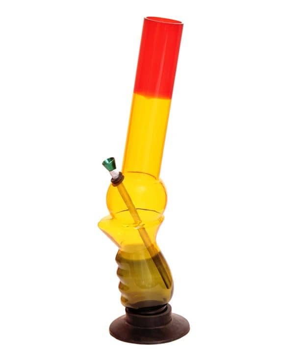India Bongs Rasta Colour Mango Acrylic Bong - Buy India Bongs Rasta ...
