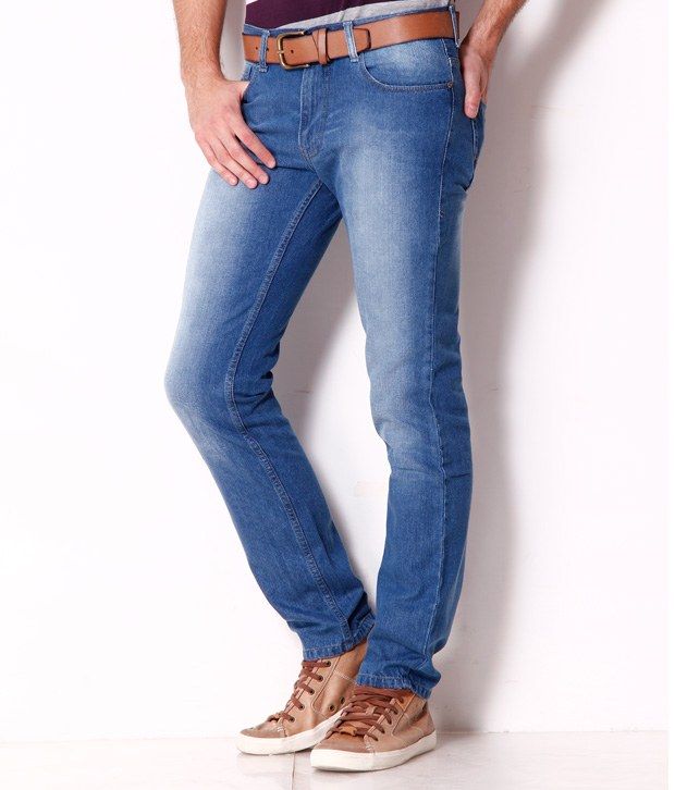 sky blue jeans men