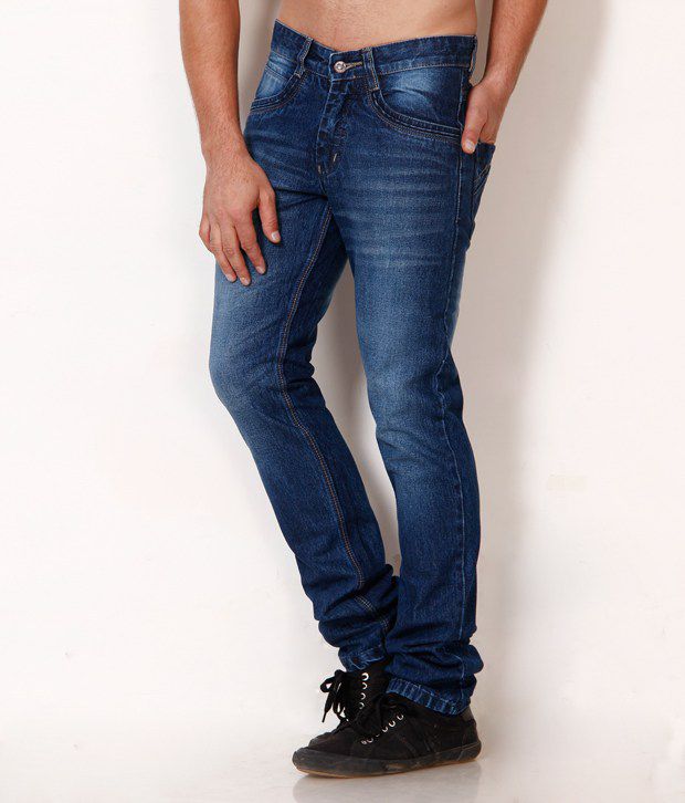British Terminal Dark Blue Faded Jeans with Denim Shirt Combo - Buy ...