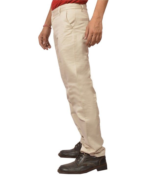 mens cream chinos