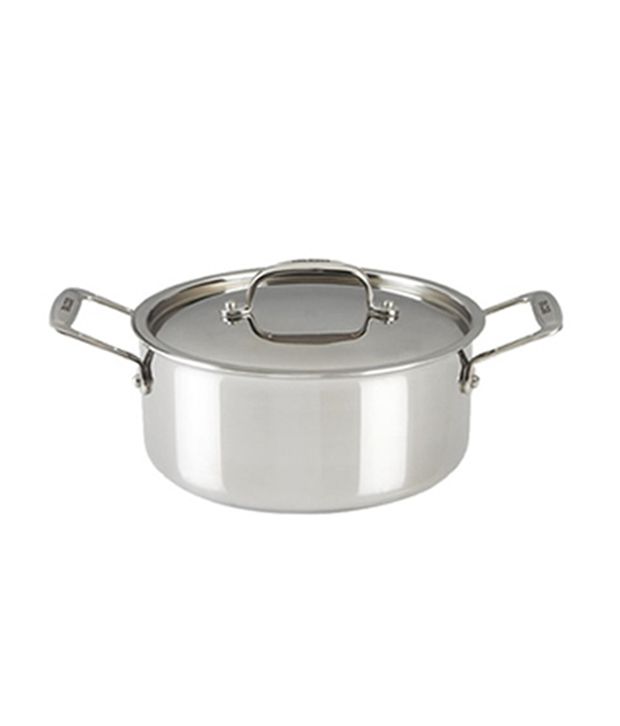     			Alda Tri Ply Stainless Steel Casserole With Lid - 24 Cm