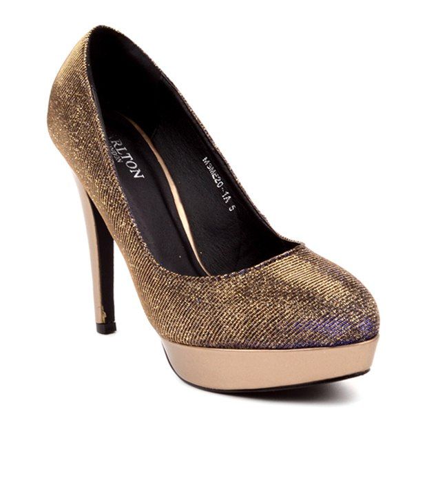 carlton london golden heels