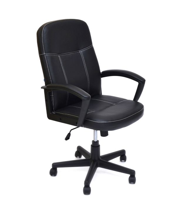 Nilkamal Mayor Mid Back Office Chair With Arm Black - Buy ...