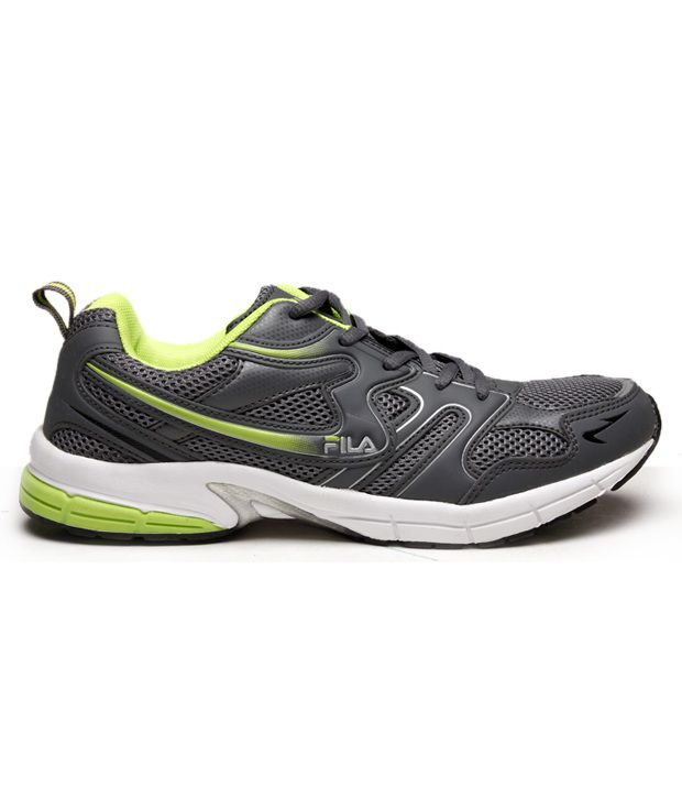 Fila Proactive Grey & Lime Green Running Shoes - Buy Fila Proactive ...