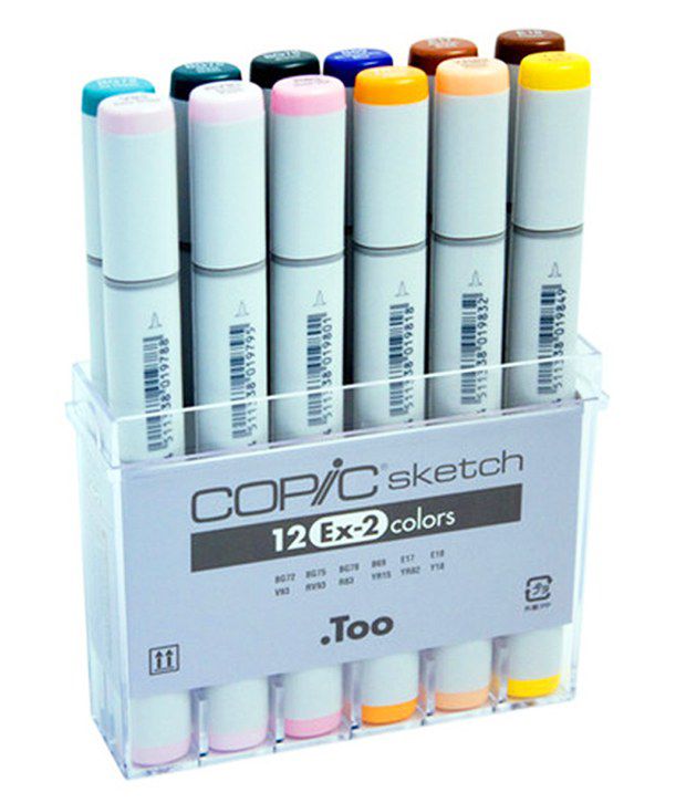 Copic Sketch Marker Set 12 Color Set Ex2 Buy Online At Best