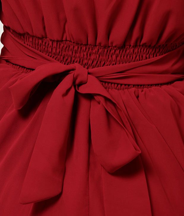 maroon tulip skirt