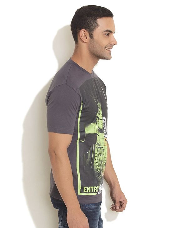 t shirt with neon print