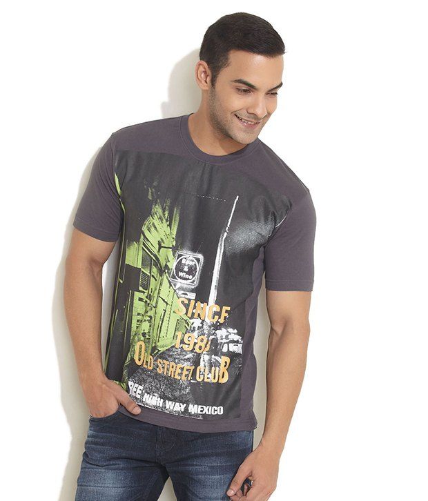 t shirt with neon print