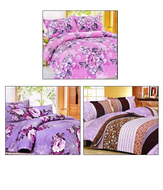Set of 3 Contemproary Double Bed Sheet Sets4 Buy Set of 3