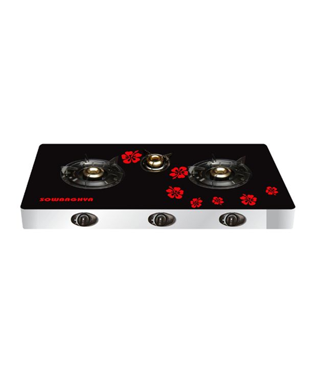 sowbhagya gas stove 3 burner price