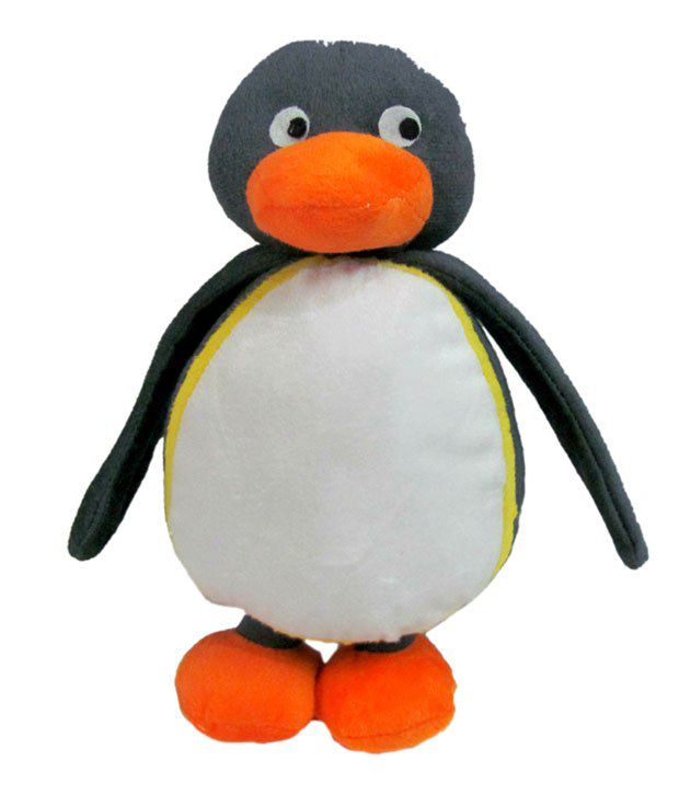     			Tickles Penguin Soft Stuffed Animal Plush Toy for Kids Girls & Boys Birthday Gifts Home Decoration (Color: White & Grey Size: 30 cm)