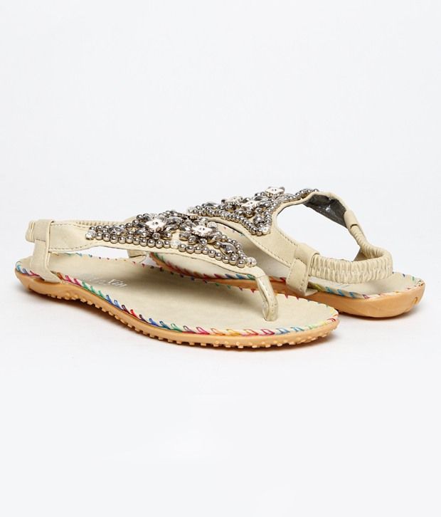 ethnic flat sandals