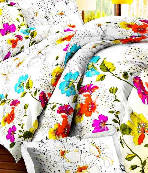 Bombay Dyeing 525B Double Bedsheet Set ( Magenta ) Set of 3 Buy