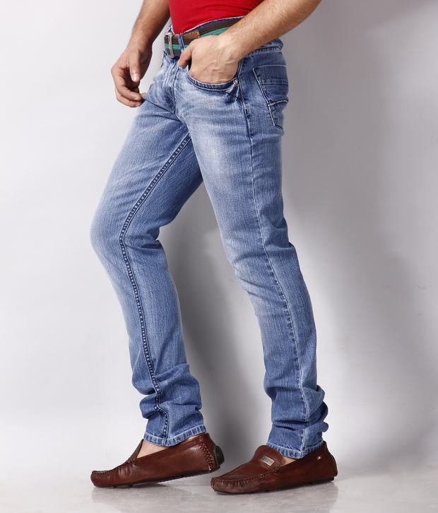 DFU Ice Blue Faded Jeans - Buy DFU Ice Blue Faded Jeans Online at Best ...