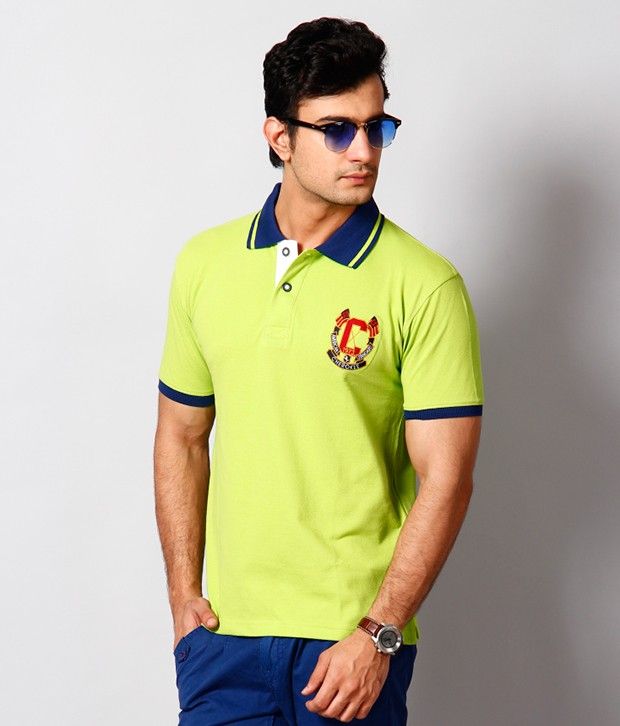 polo shirts lime green